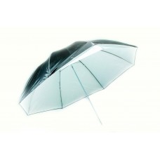 Зонт двойной Mircopro черно-белый/полупрозрачный UB-007 100см