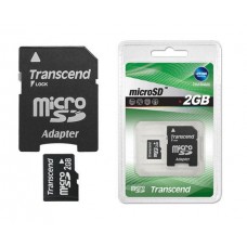 microSD 2 GB + SD adapter
