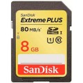 SDHC 8GB Extreme Plus Class 10 UHS 80MB/s