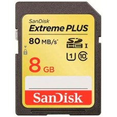 SDHC 8GB Extreme Plus Class 10 UHS 80MB/s