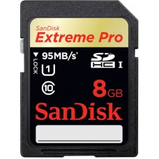 SDHC 8GB Extreme Pro Class 10 UHS-I 95MB/s