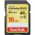 SDHC 16GB Extreme Plus Class 10 UHS 80MB/s